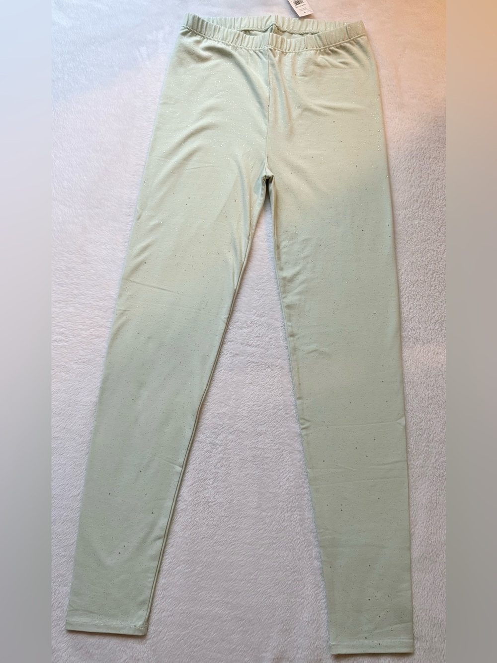 GAP Kids High Waisted Light Mint Sparkle Leggings